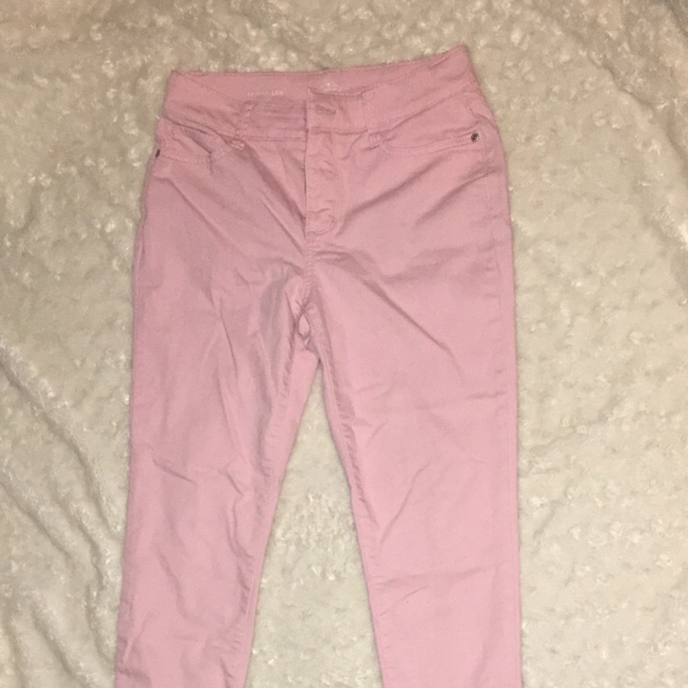 Bright pink pants